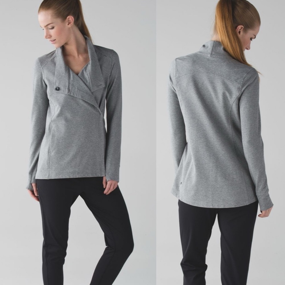 - Lululemon Coast Wrap Heathered Medium Grey